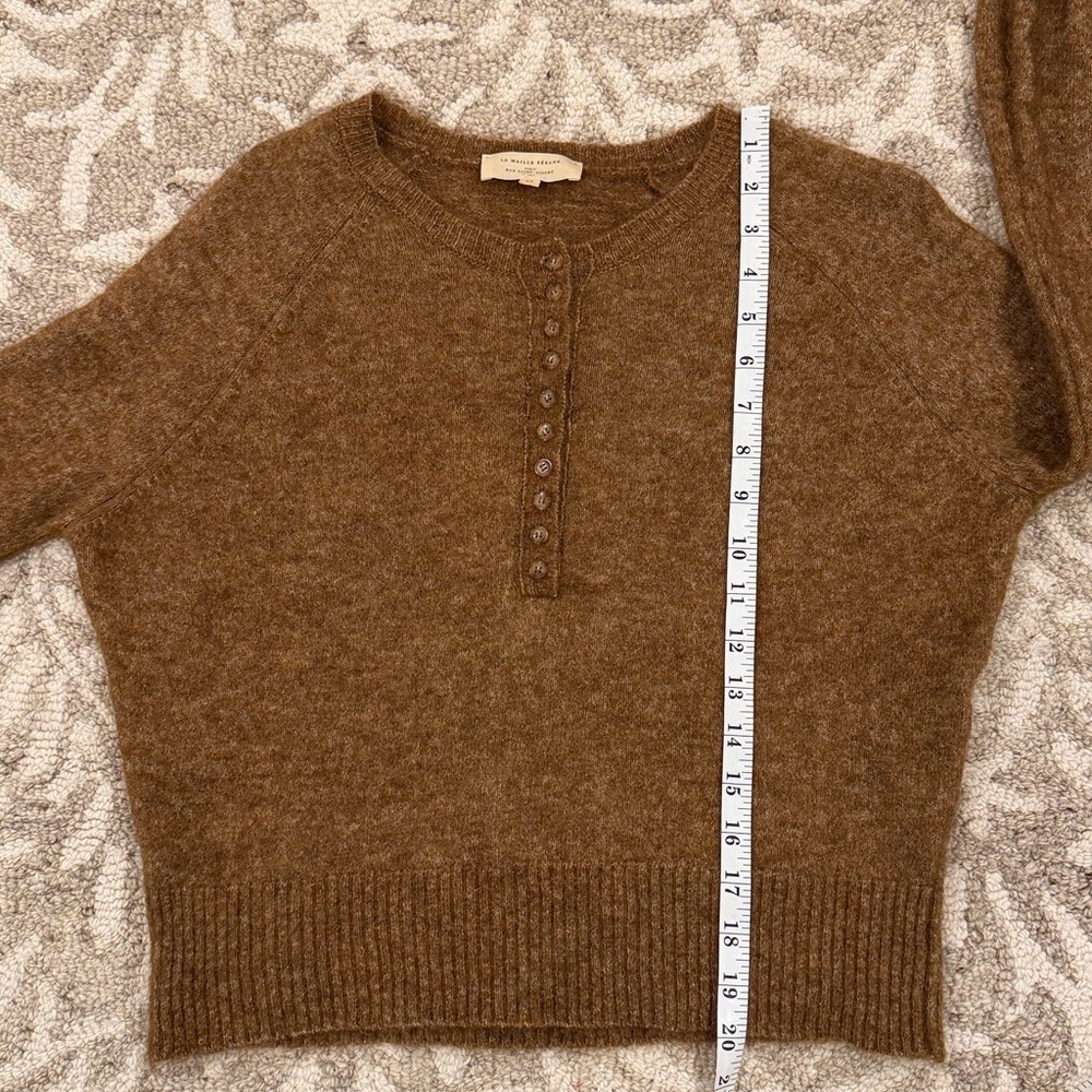 Sezane Leon Jumper Brown Women's Sweater - Picture 8 of 10